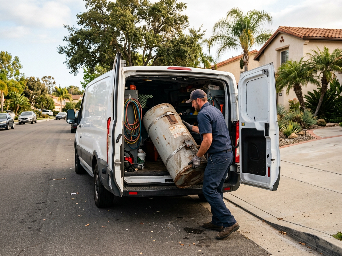 water heater replacement and repair in Bonsall